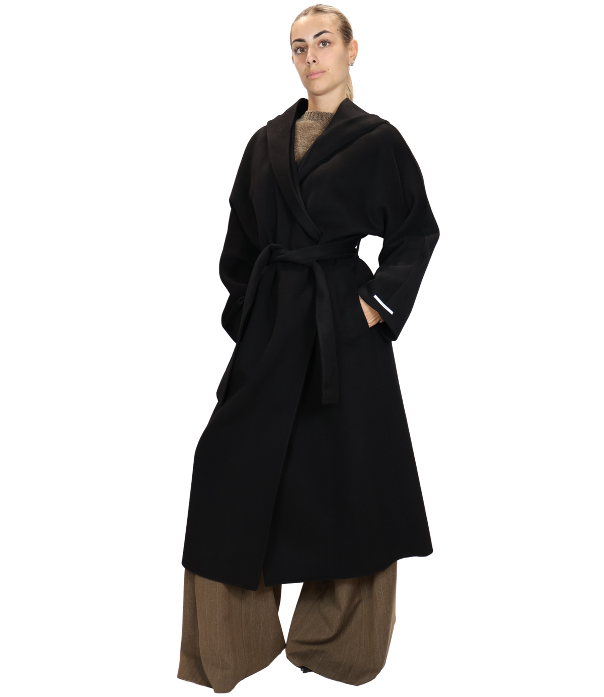 Marella Cappotto Nero da Donna