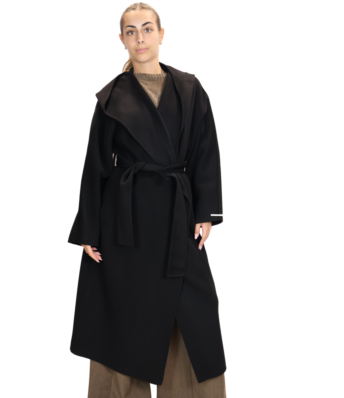 Marella Cappotto Nero da Donna