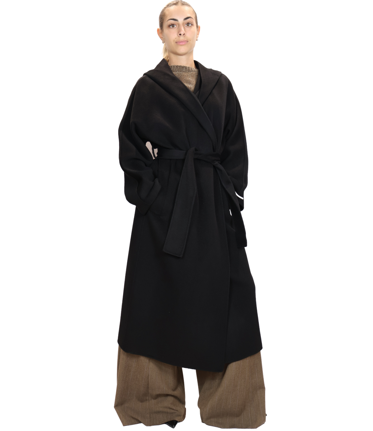 Marella Cappotto Nero da Donna