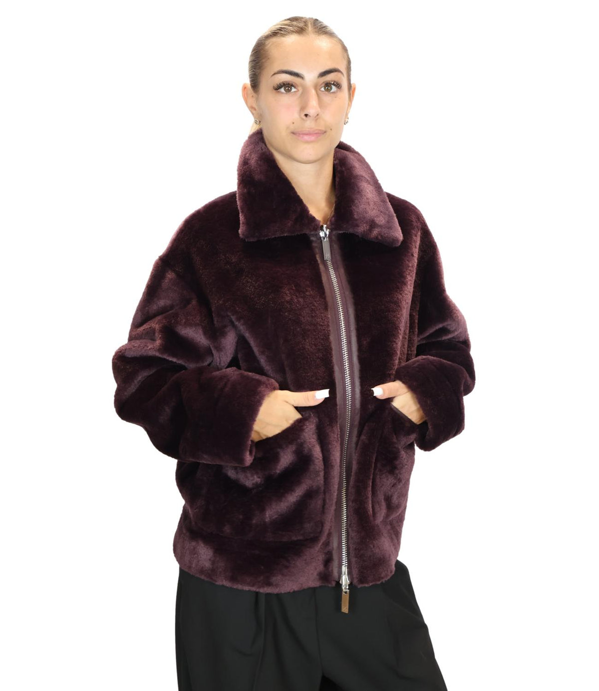 Marella Monochrome Giacca Mora da Donna