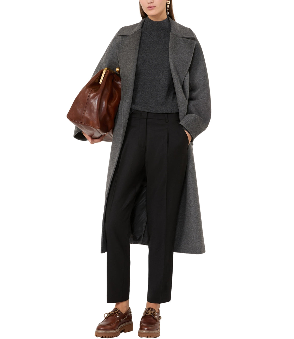 Max Mara Weekend Cappotto Grigio Melange da Donna