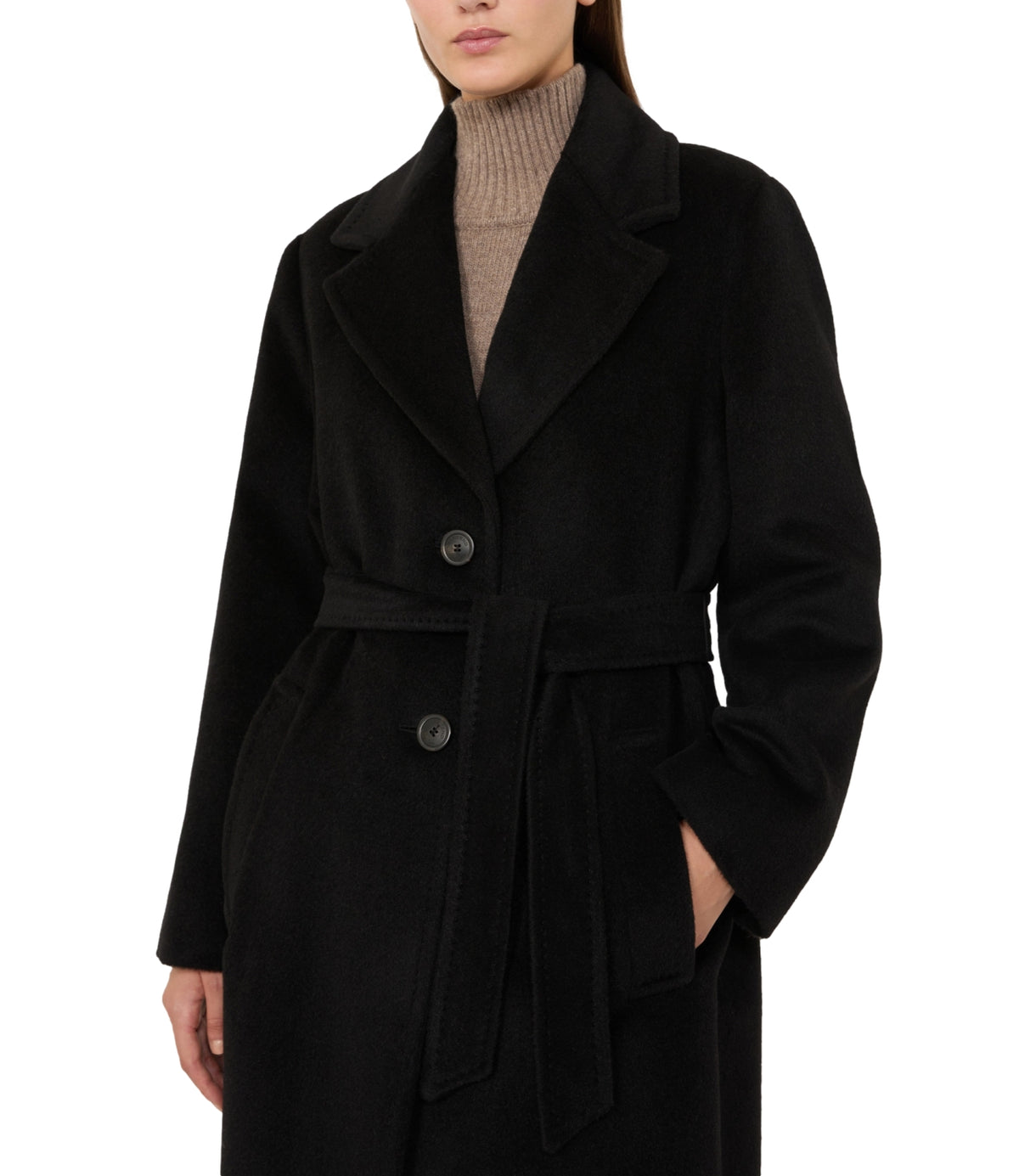 Max Mara Weekend Cappotto Nero da Donna
