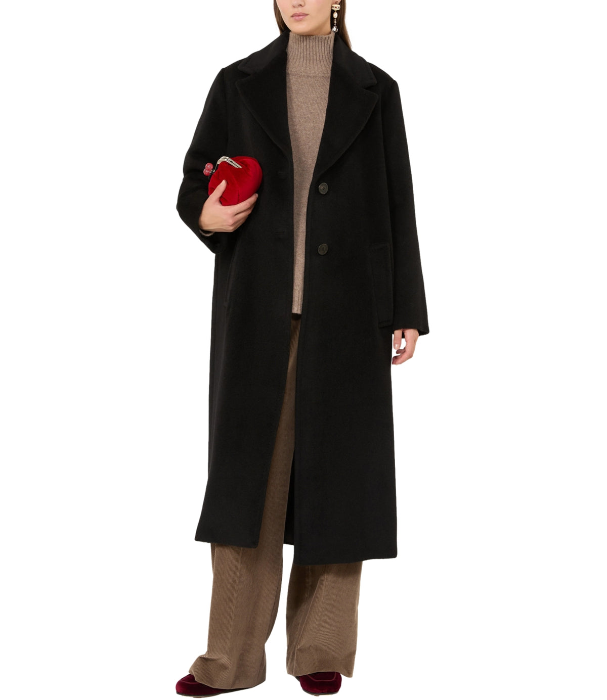 Max Mara Weekend Cappotto Nero da Donna