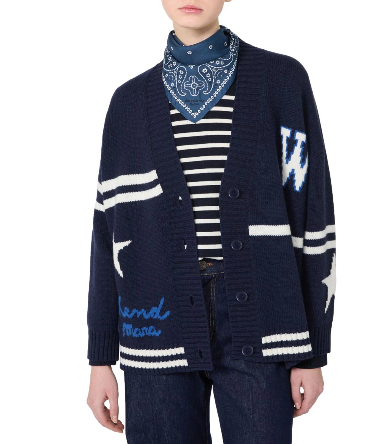 Max Mara Weekend Cardigan Blu Marino da Donna