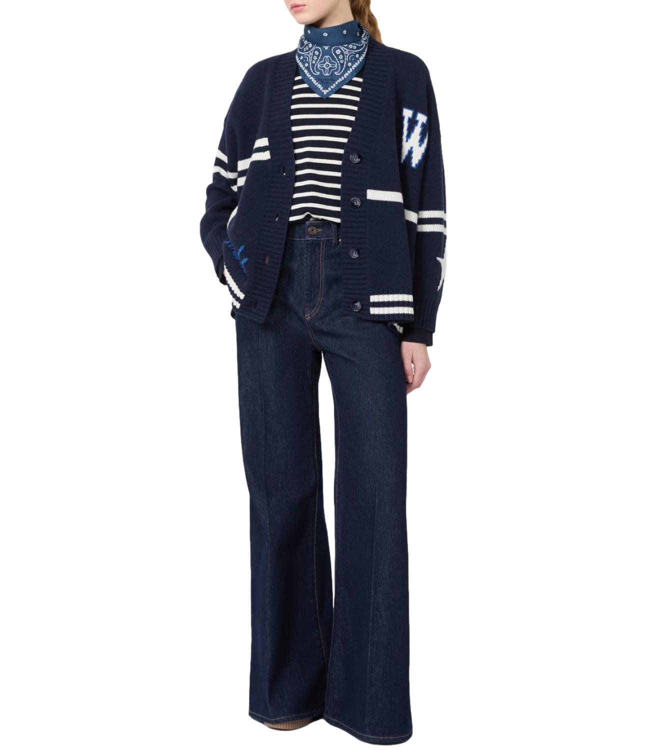 Max Mara Weekend Cardigan Blu Marino da Donna