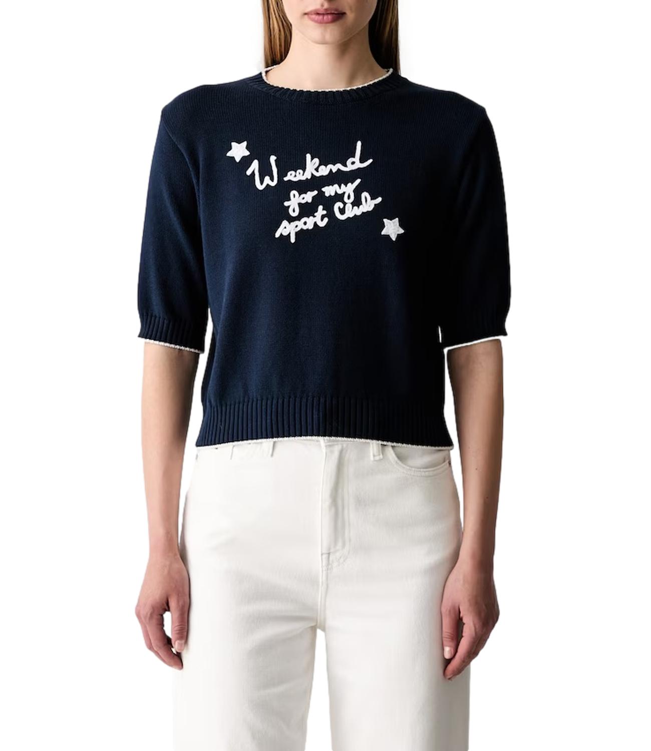 Max Mara Weekend Maglia Avio da Donna