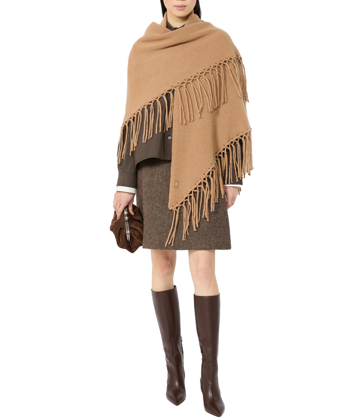 Max Mara Weekend Sciarpa/Foulard Cammello da Donna