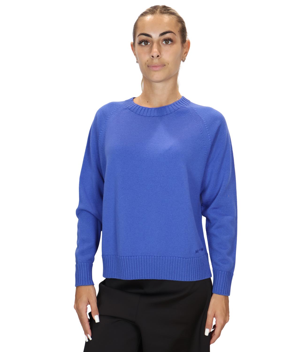 Mm Maglia Blu Cina da Donna