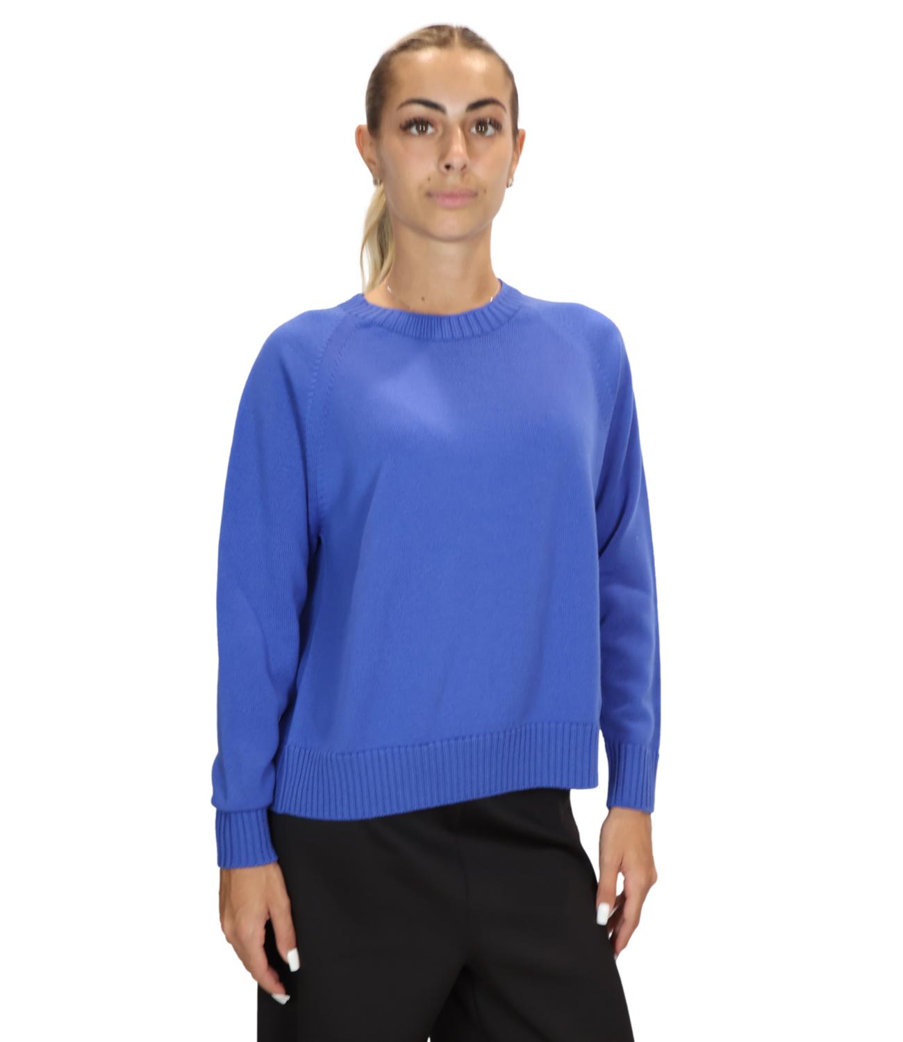 Mm Maglia Blu Cina da Donna