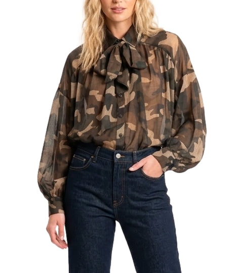Motel Camicia Verde Militare da Donna