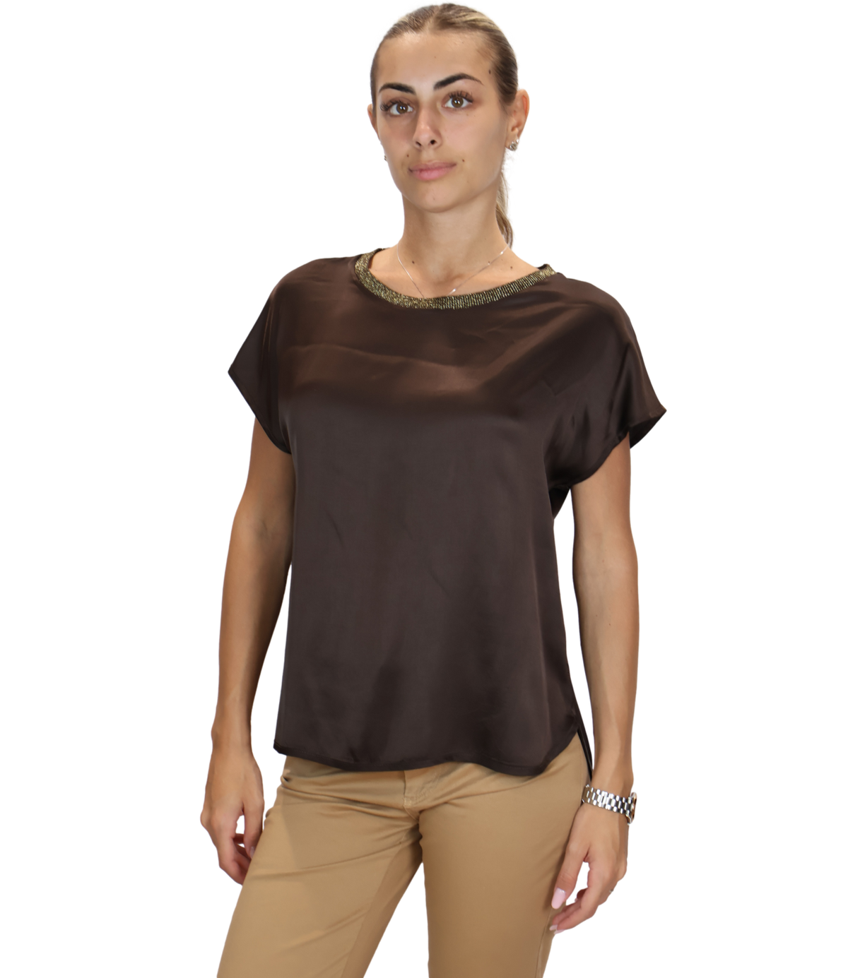 Motel Blusa Moka da Donna