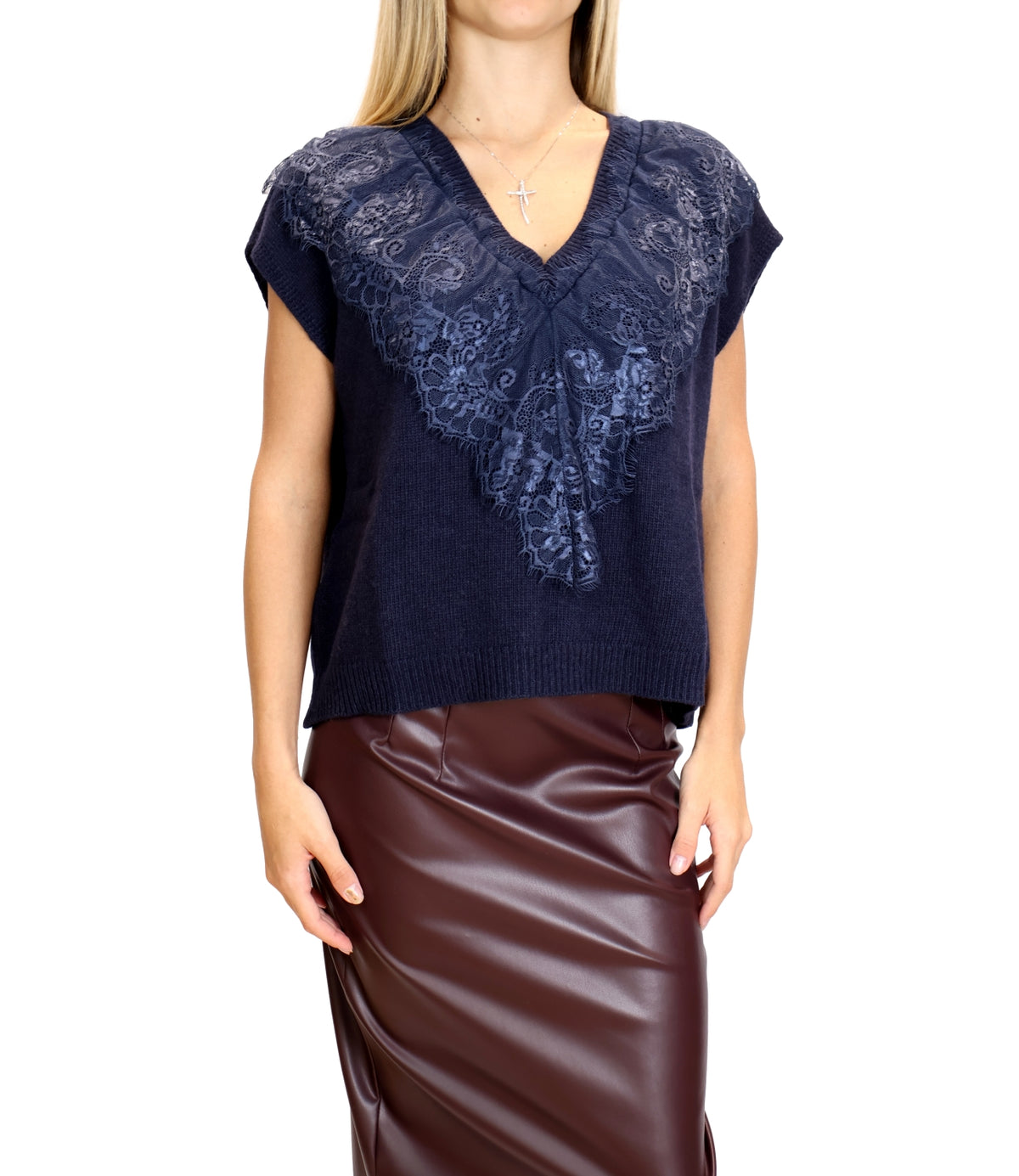 Motel Gilet Blu da Donna