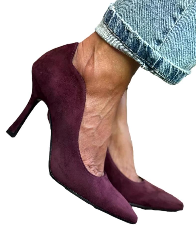 Ovye' Décolleté Bordo da Donna