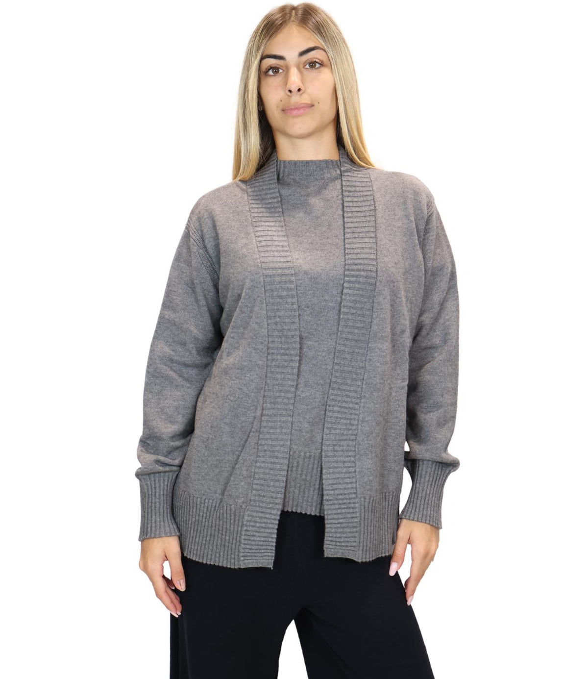 Ragno Cardigan Ardesia Mel. da Donna