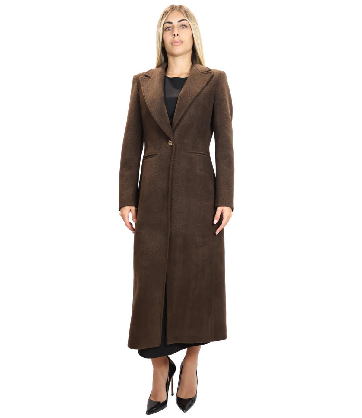 Silence Limited Cappotto Dark Brown da Donna