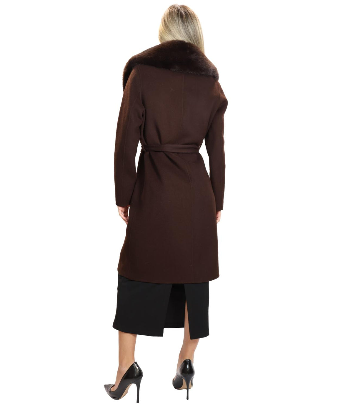 Silence Limited Cappotto Dark Brown da Donna