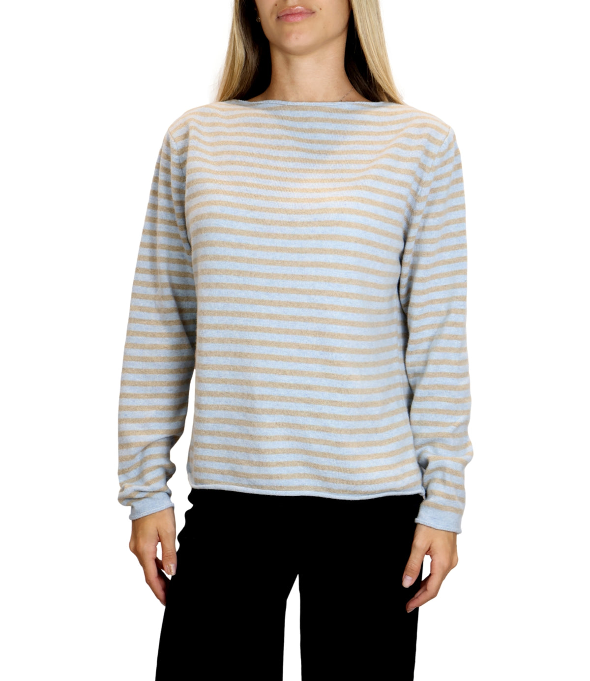 Studio it Maglia Celeste/cammello da Donna