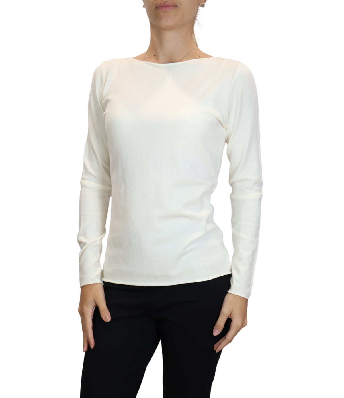Susy Mix Maglia Crema da Donna