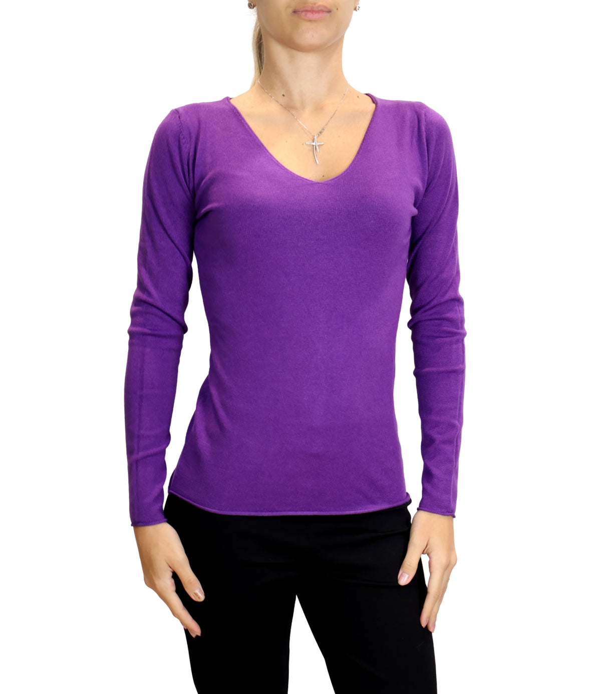 Susy Mix Maglia Viola da Donna