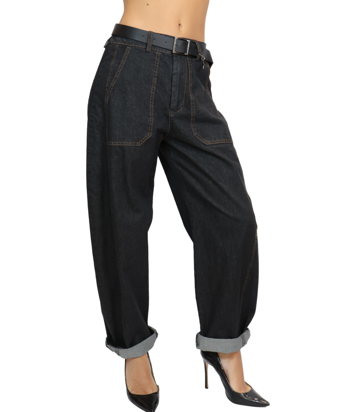Susy Mix Pantalone Nero da Donna