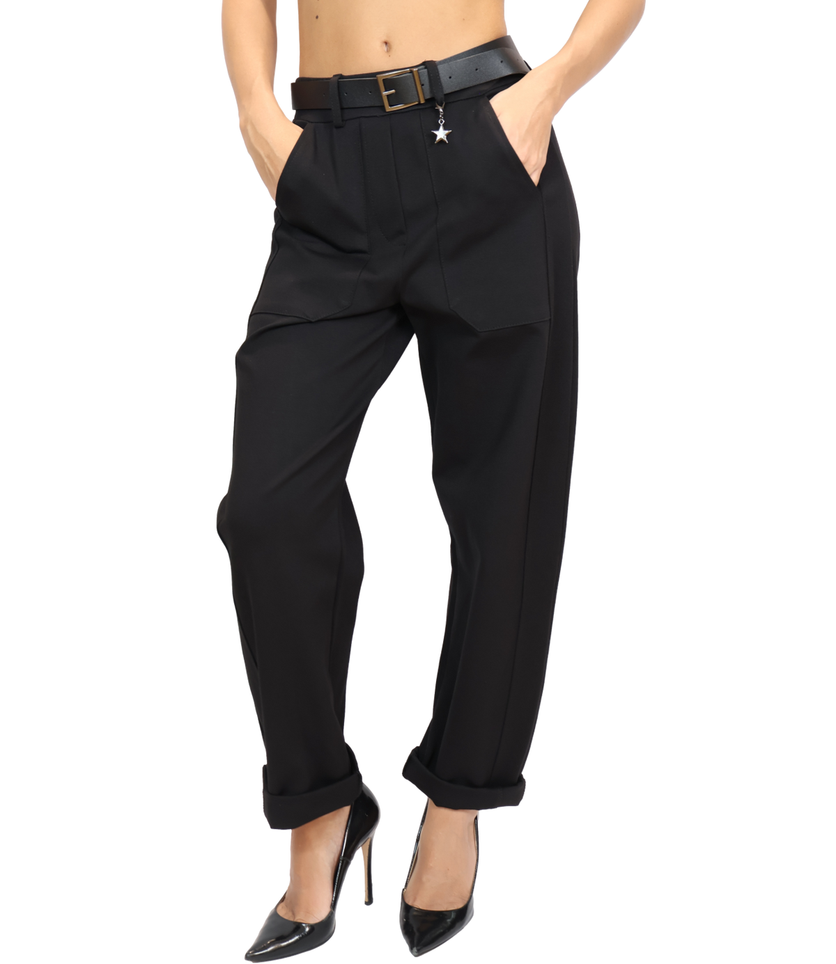 Susy Mix Pantalone Nero da Donna