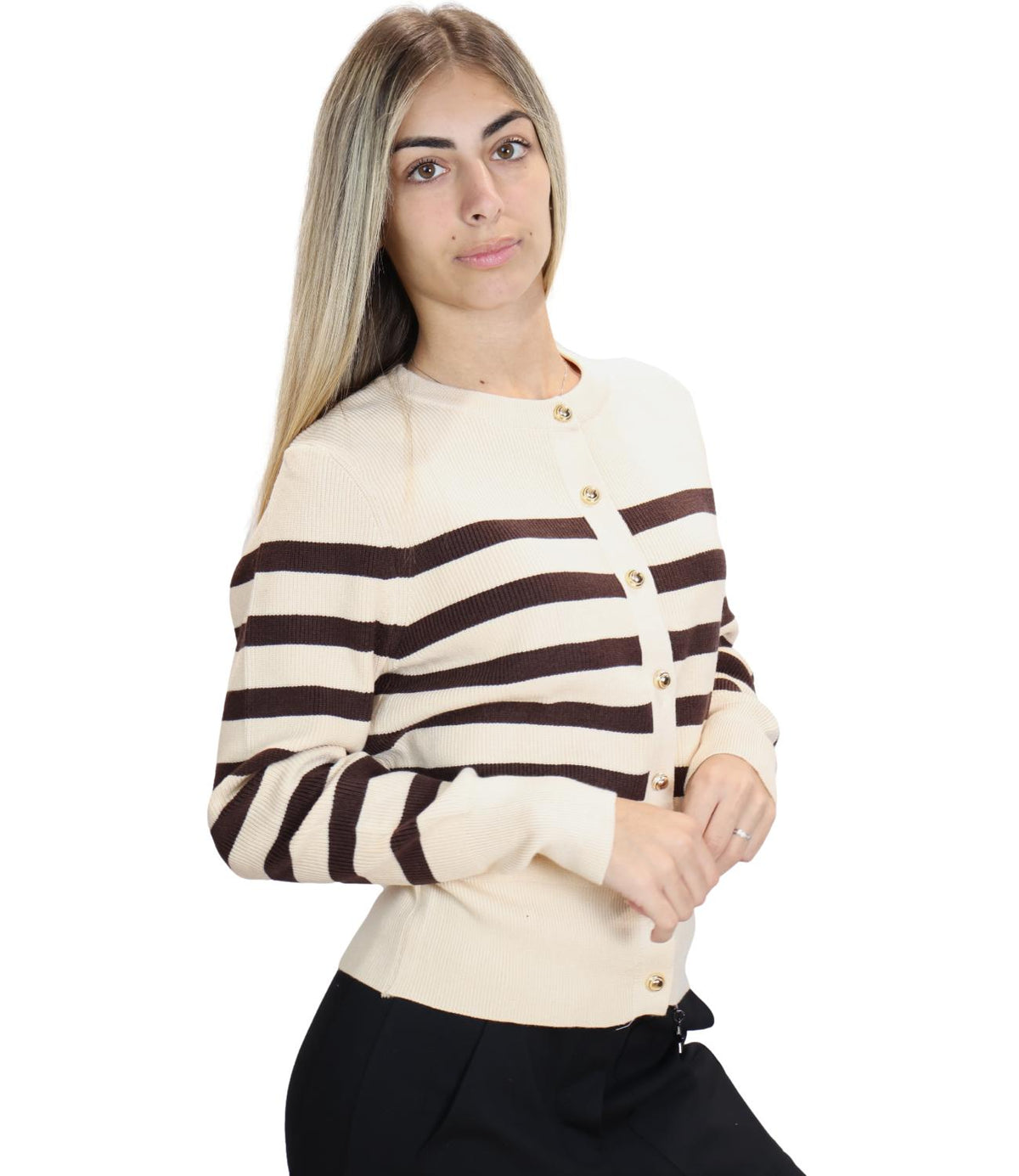 Susy Mix Maglia Crema da Donna