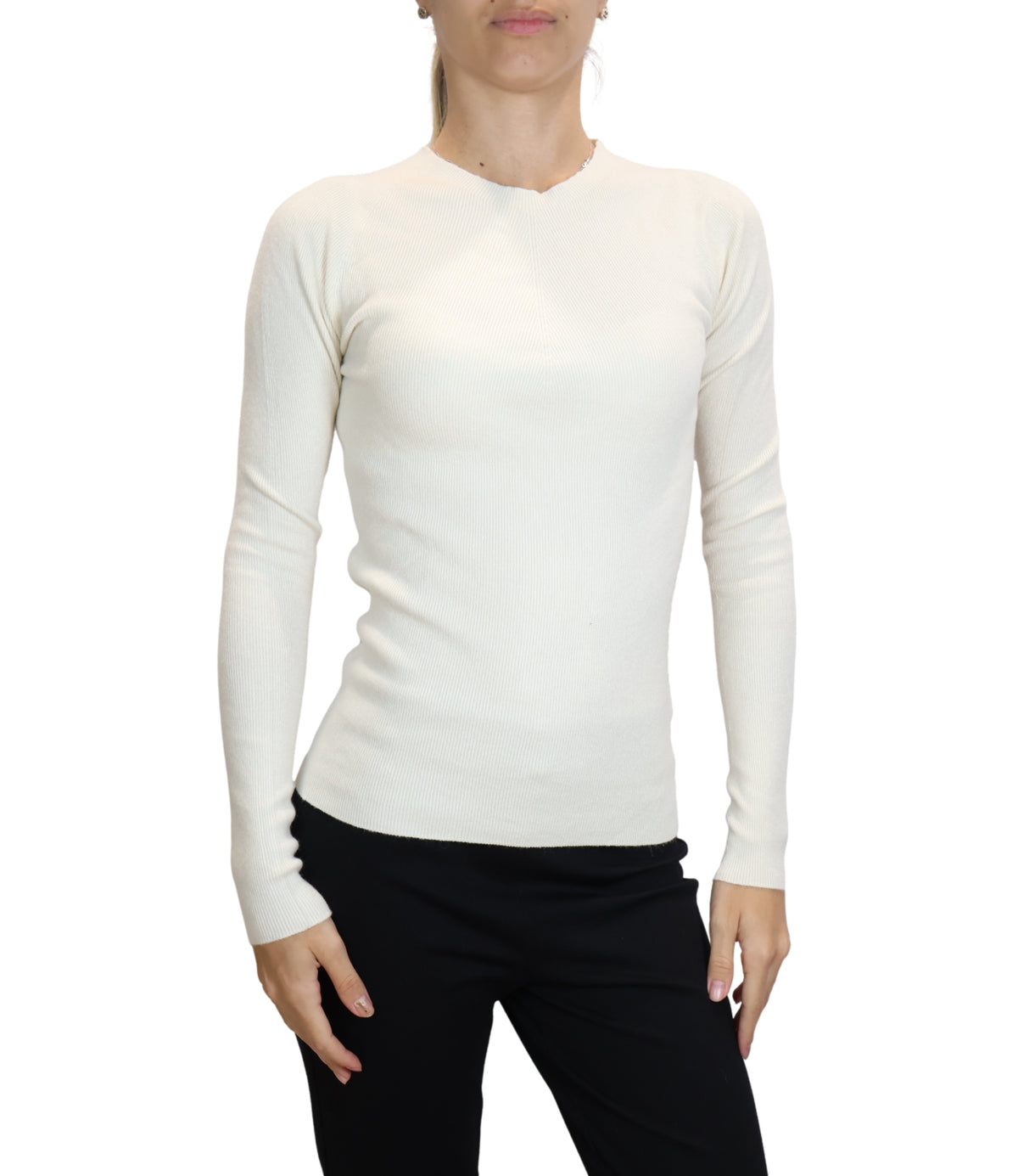 Susy Mix Maglia Crema da Donna