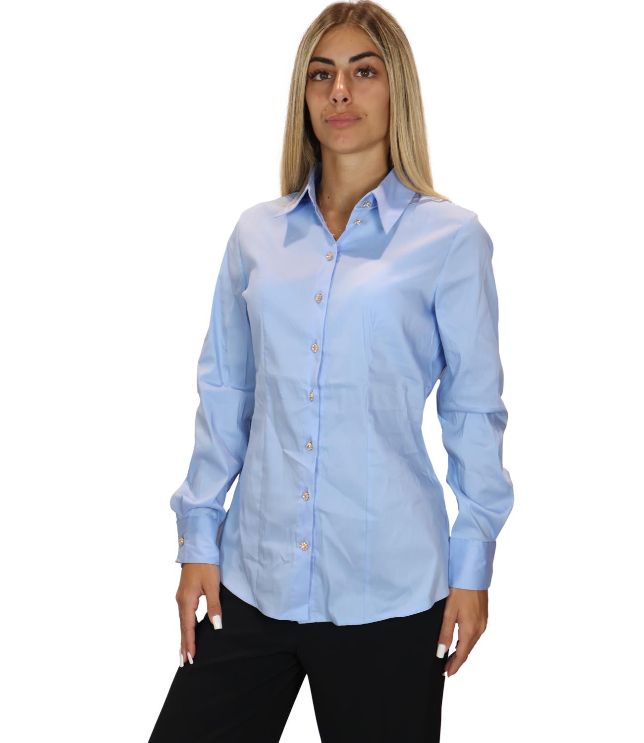 Susy Mix Camicia Celeste da Donna