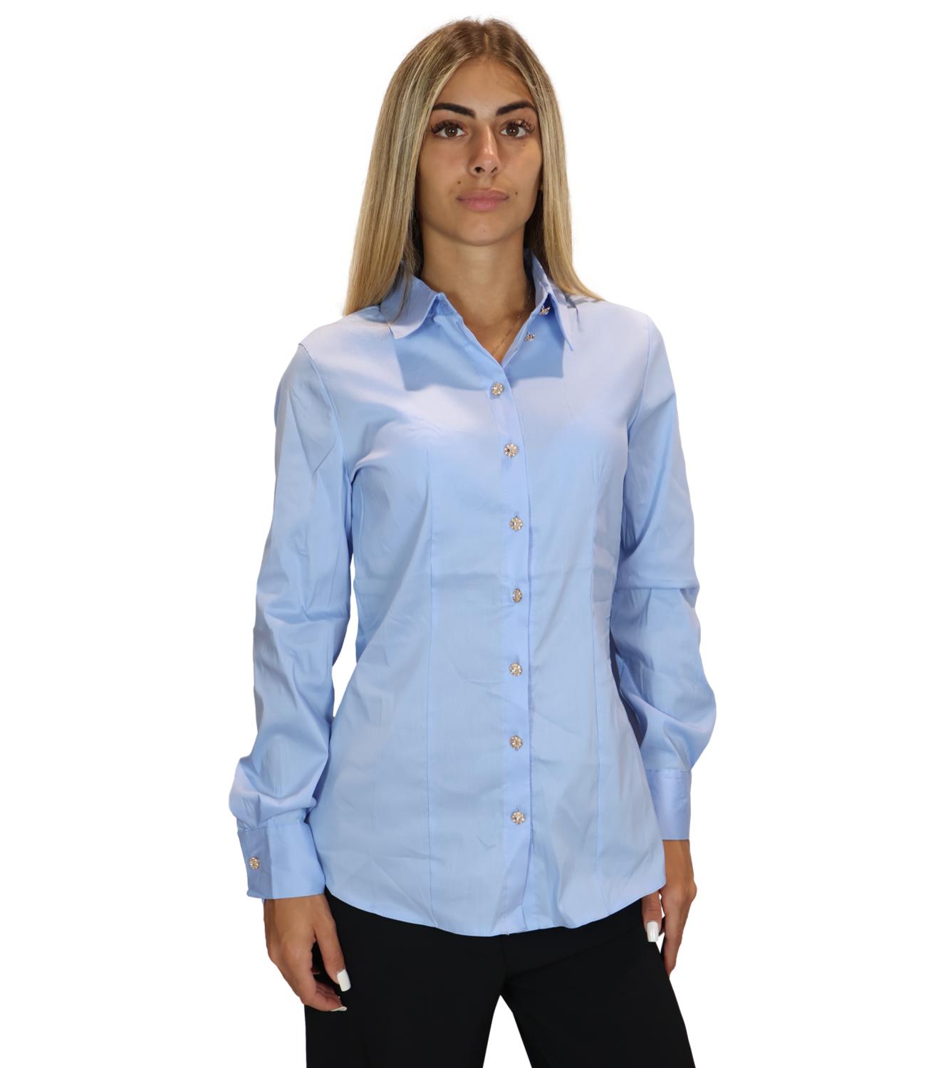 Susy Mix Camicia Celeste da Donna