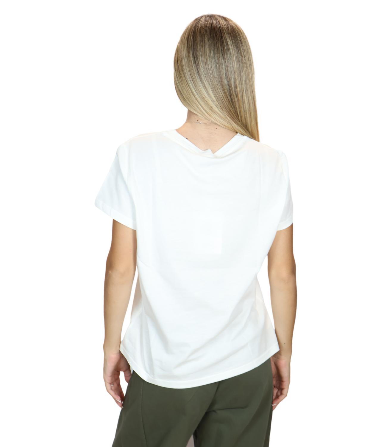 Susy Mix T-Shirt B.co/rosso da Donna