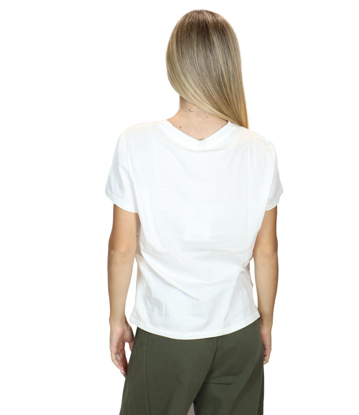 Susy Mix T-Shirt B.co/rosso da Donna