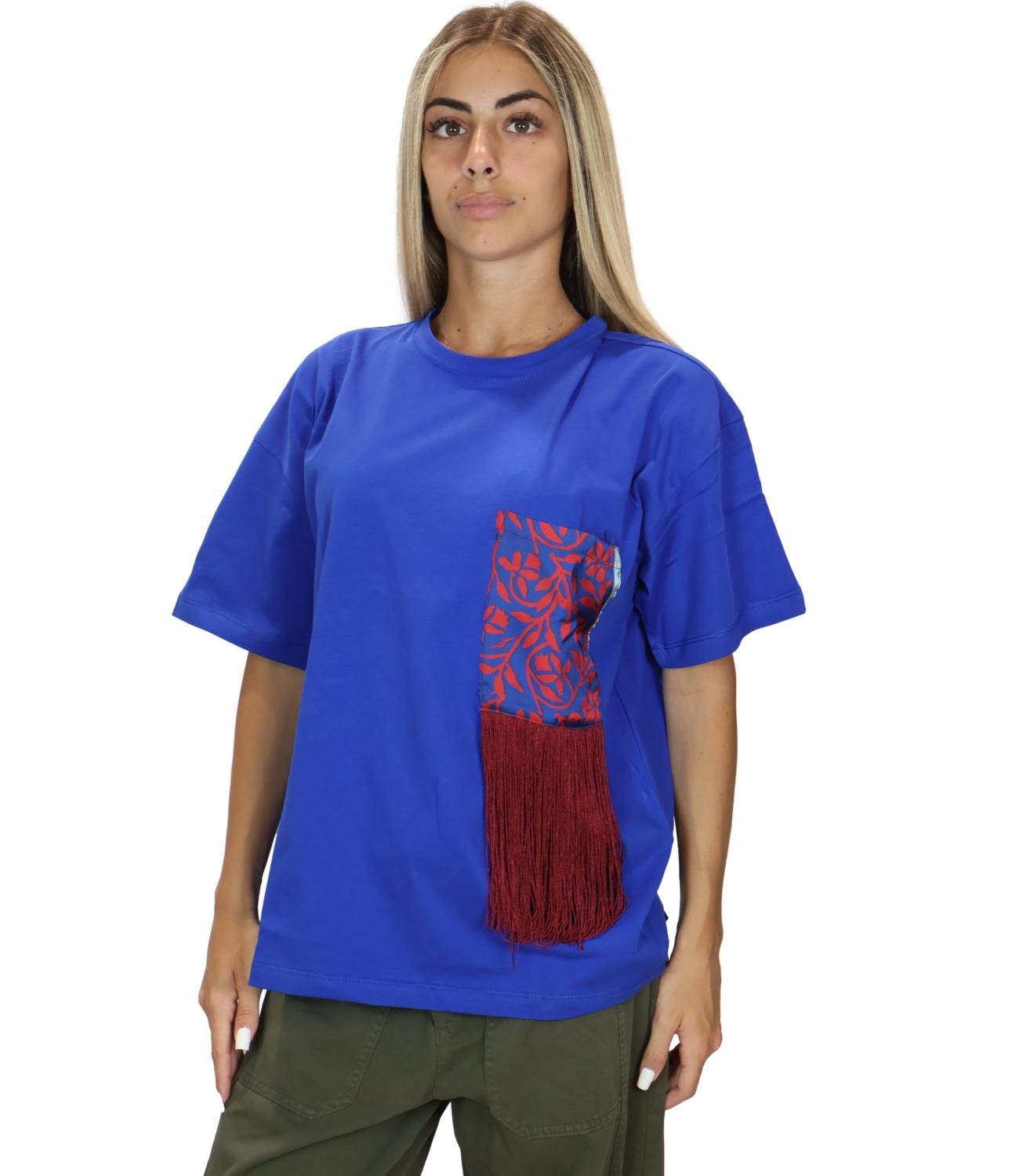 Susy Mix T-Shirt Blu Royal da Donna