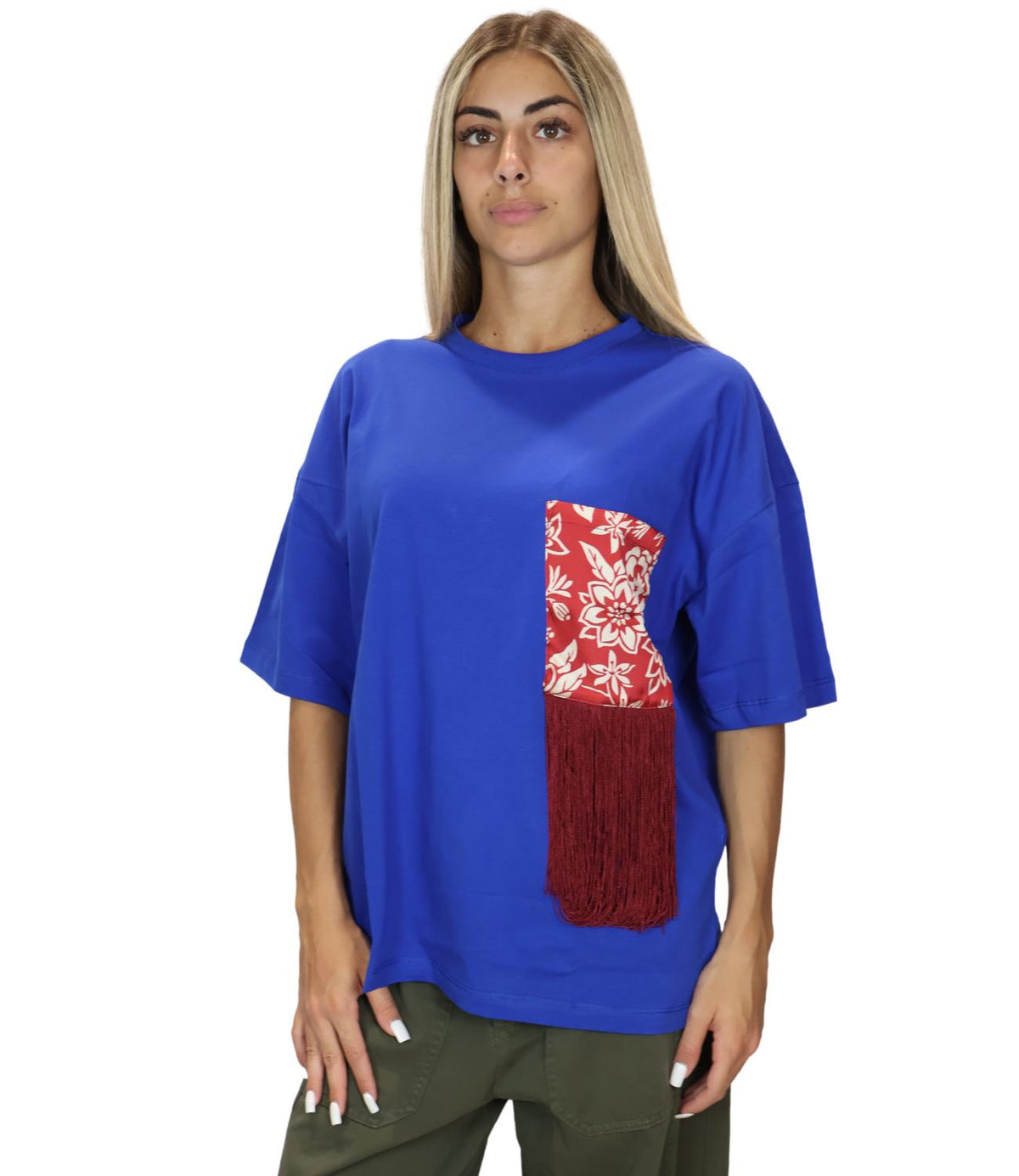 Susy Mix T-Shirt Blu Royal da Donna