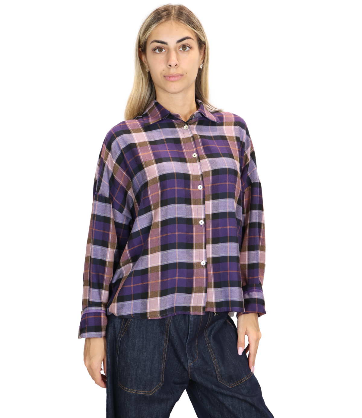 Susy Mix Camicia Viola da Donna
