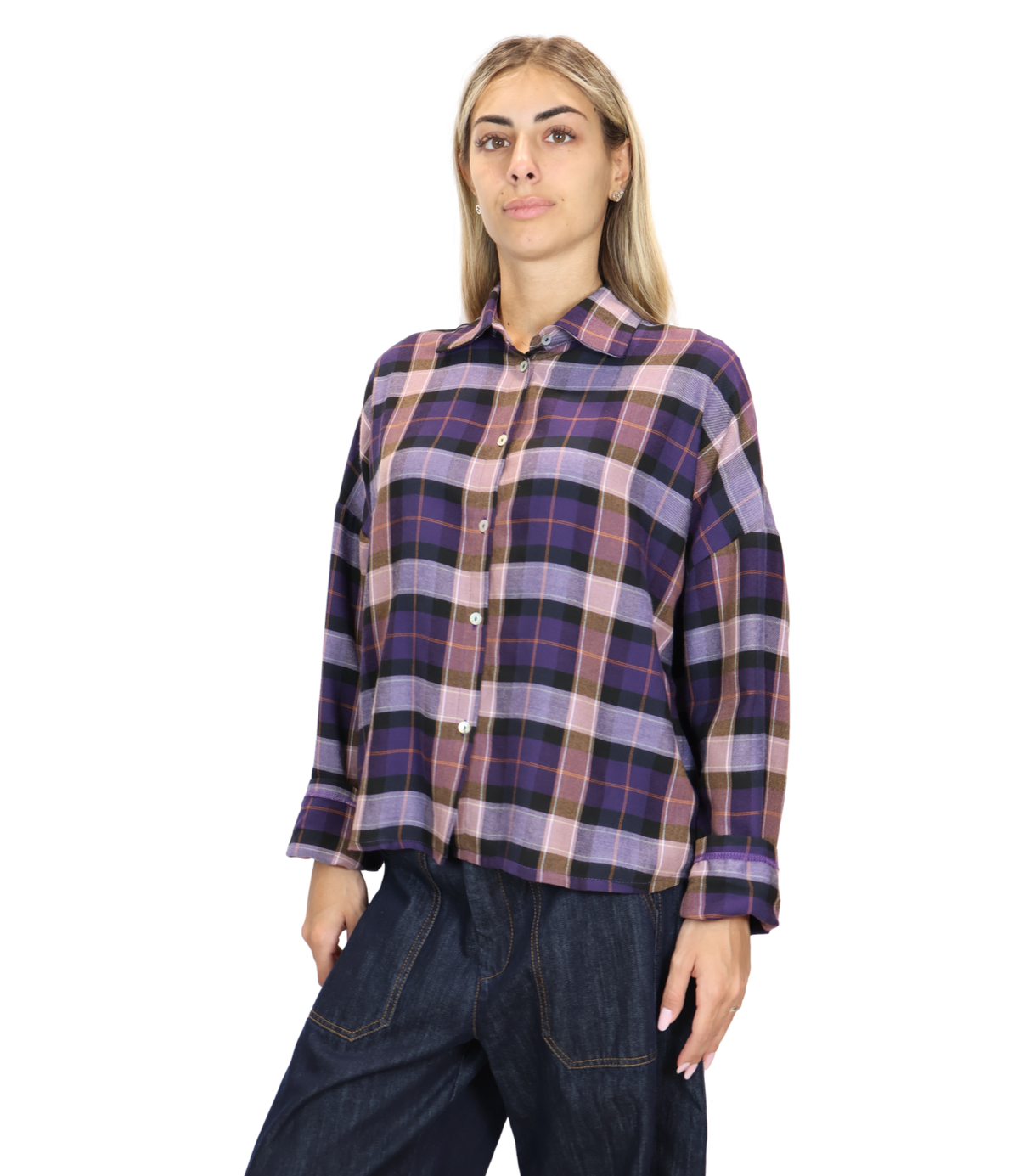 Susy Mix Camicia Viola da Donna