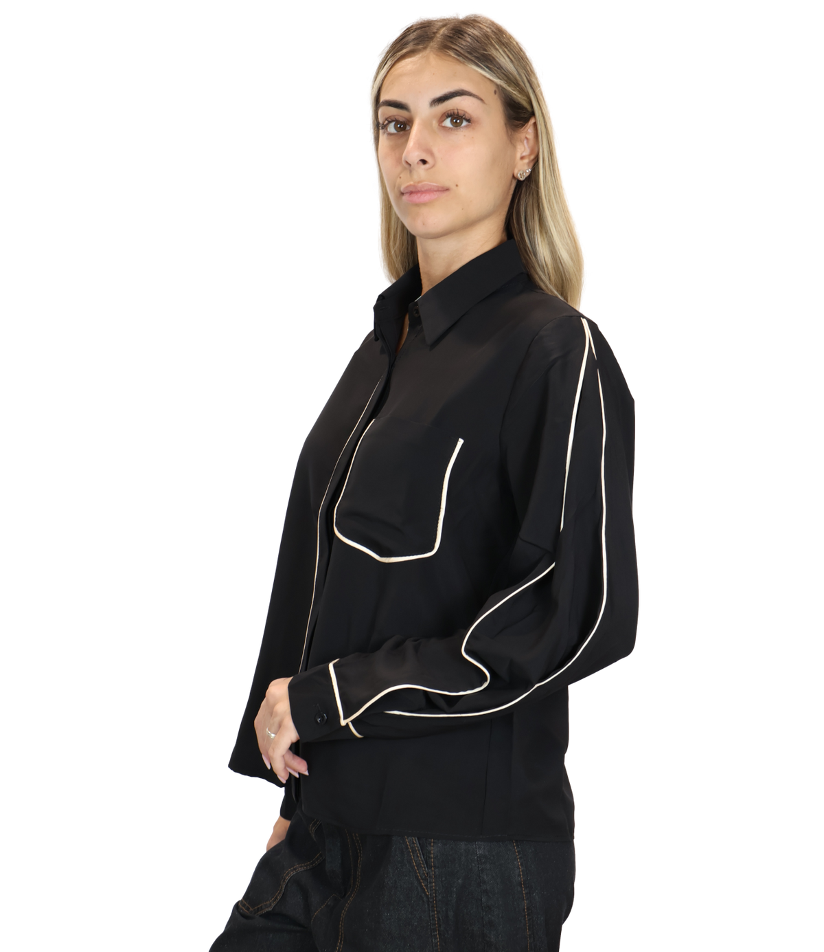 Susy Mix Camicia Nero da Donna