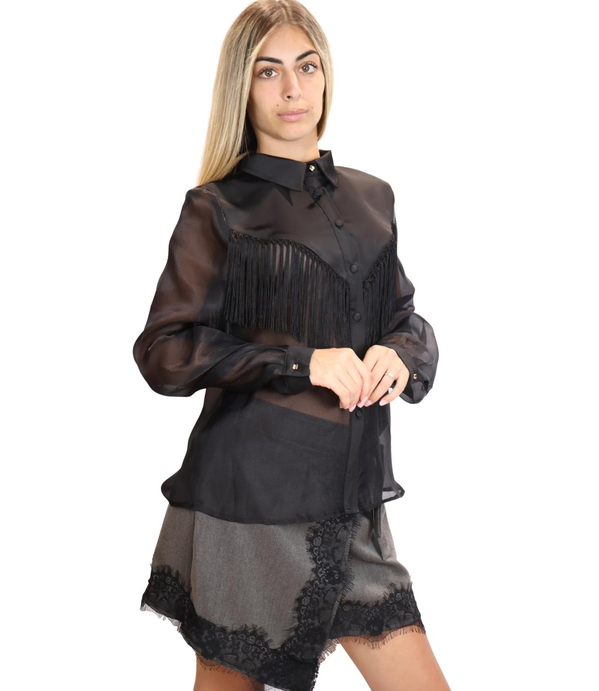 Susy Mix Camicia Nero da Donna
