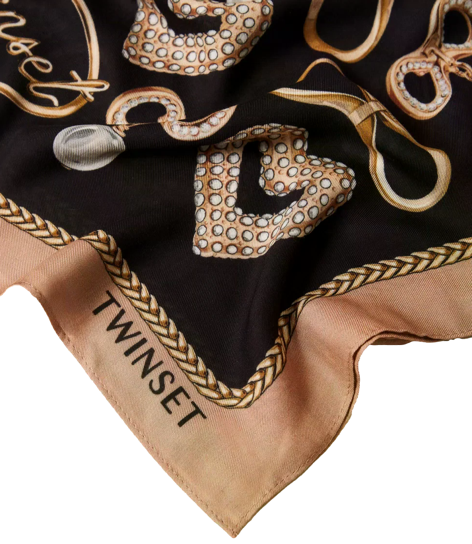 Twin Set Kefia Nero da Donna
