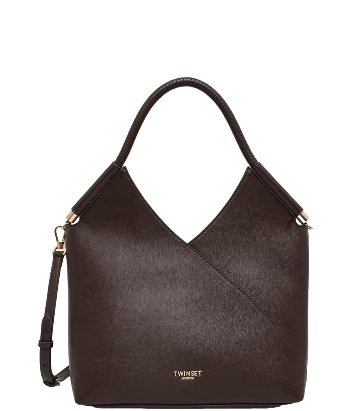 Twin Set Borsa Darkness Brown da Donna