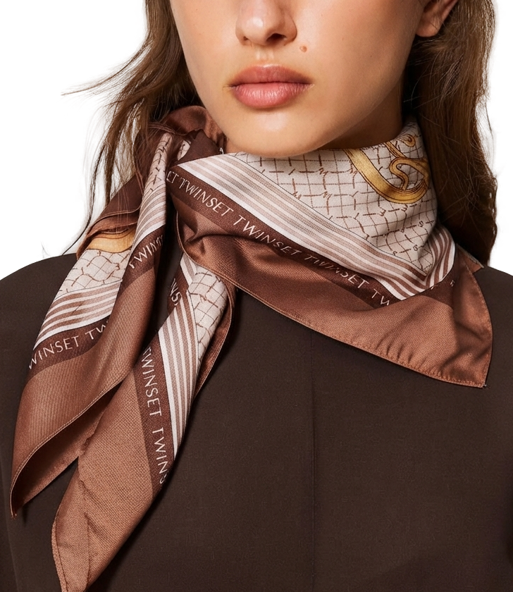 Twin Set Foulard St.lucky Charms Nut da Donna