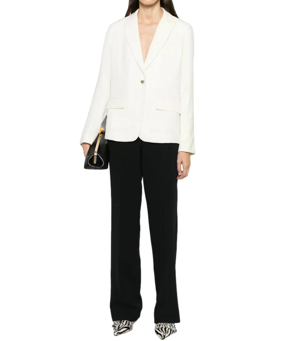 Twin Set Pantalone Nero da Donna