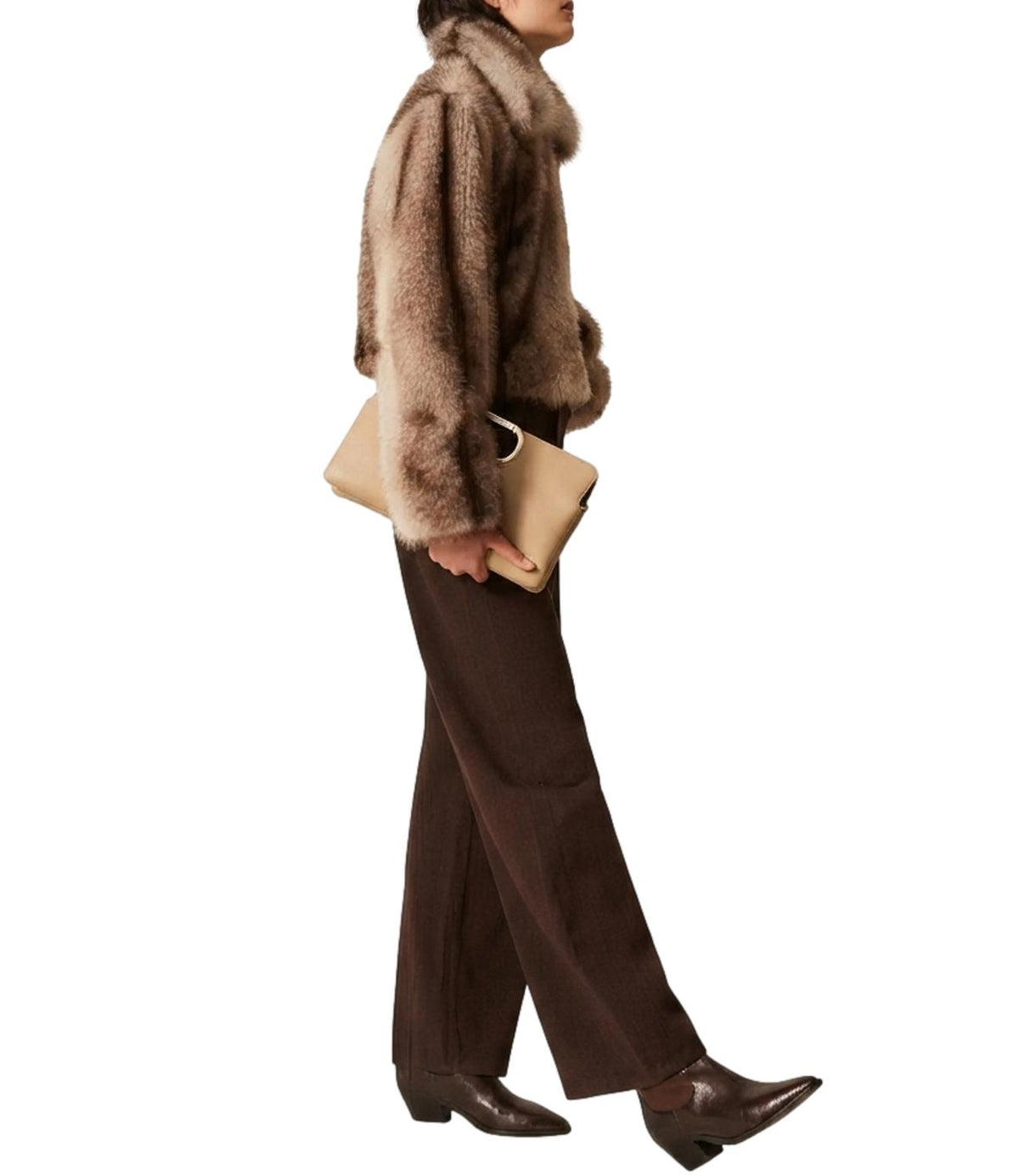 Twin Set Giacca Animal Shade Casha/brown da Donna