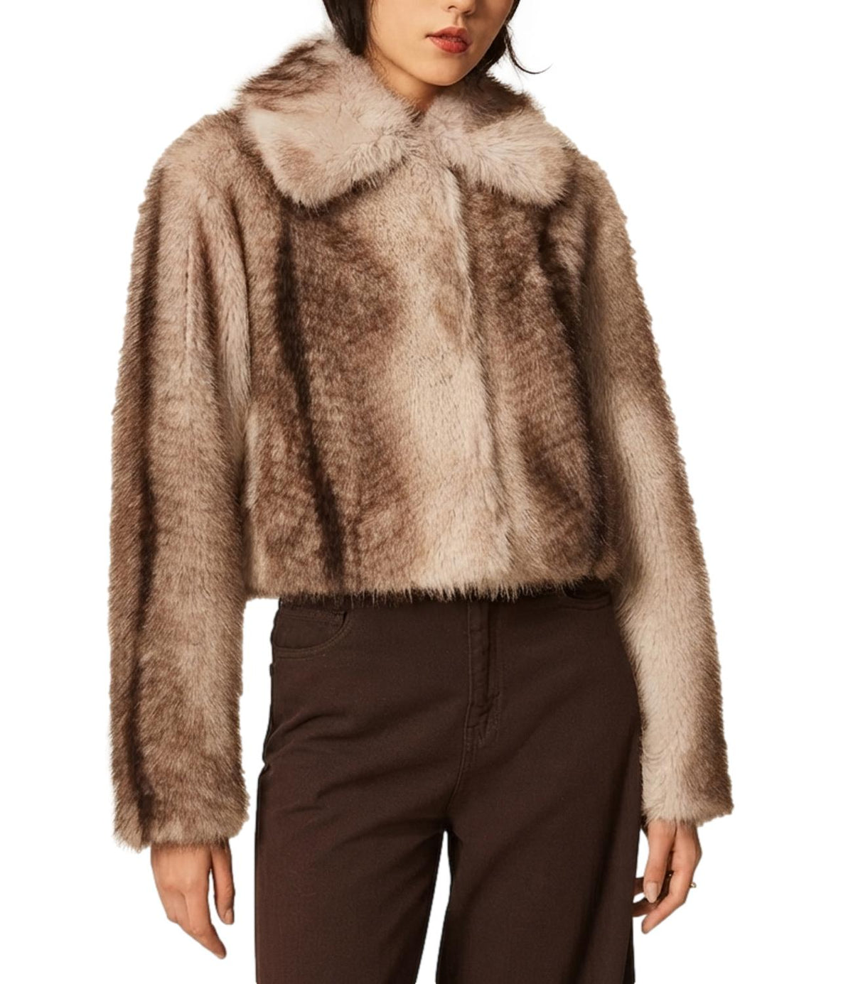 Twin Set Giacca Animal Shade Casha/brown da Donna