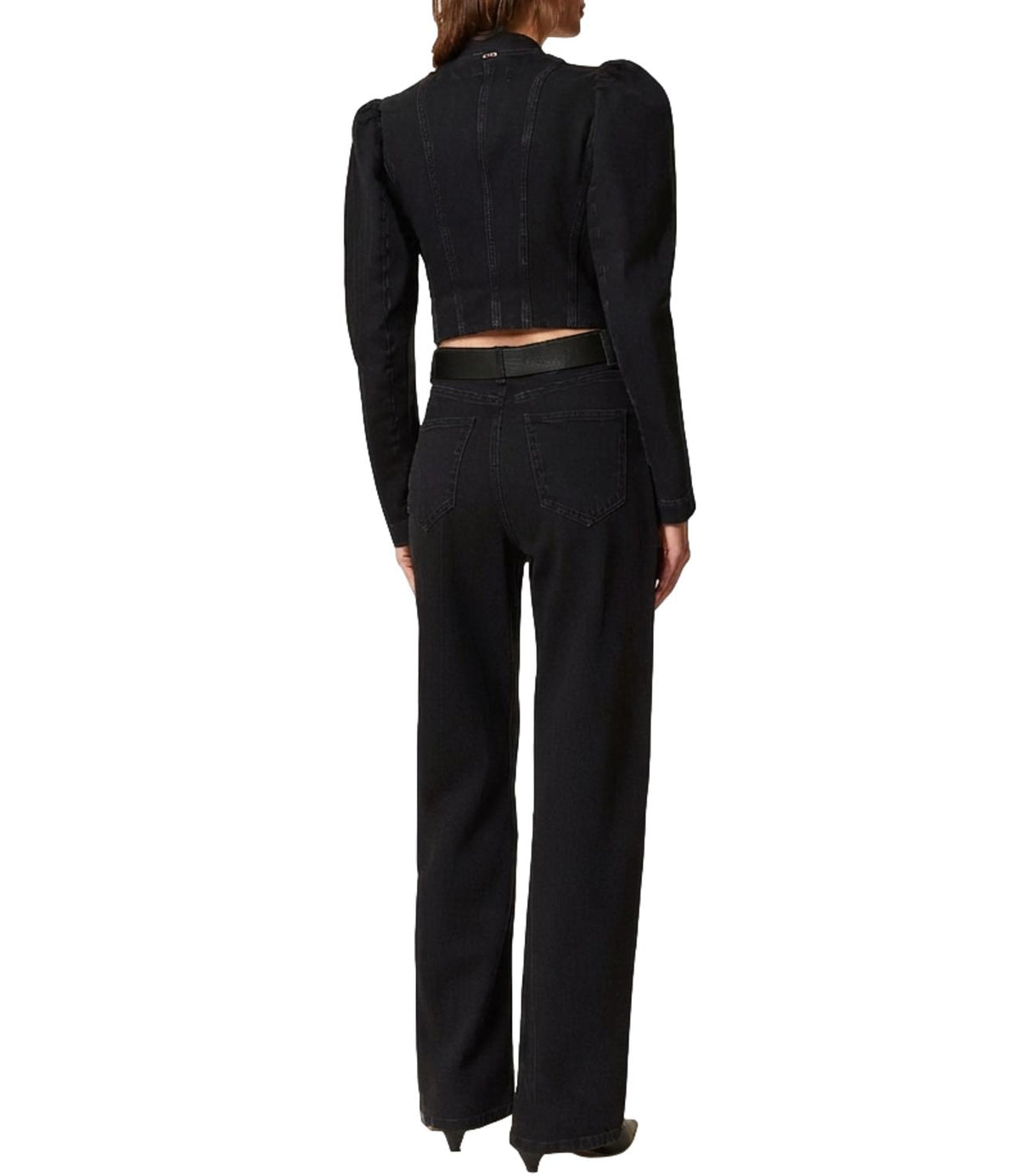 Twin Set Jeans Denim Nero da Donna