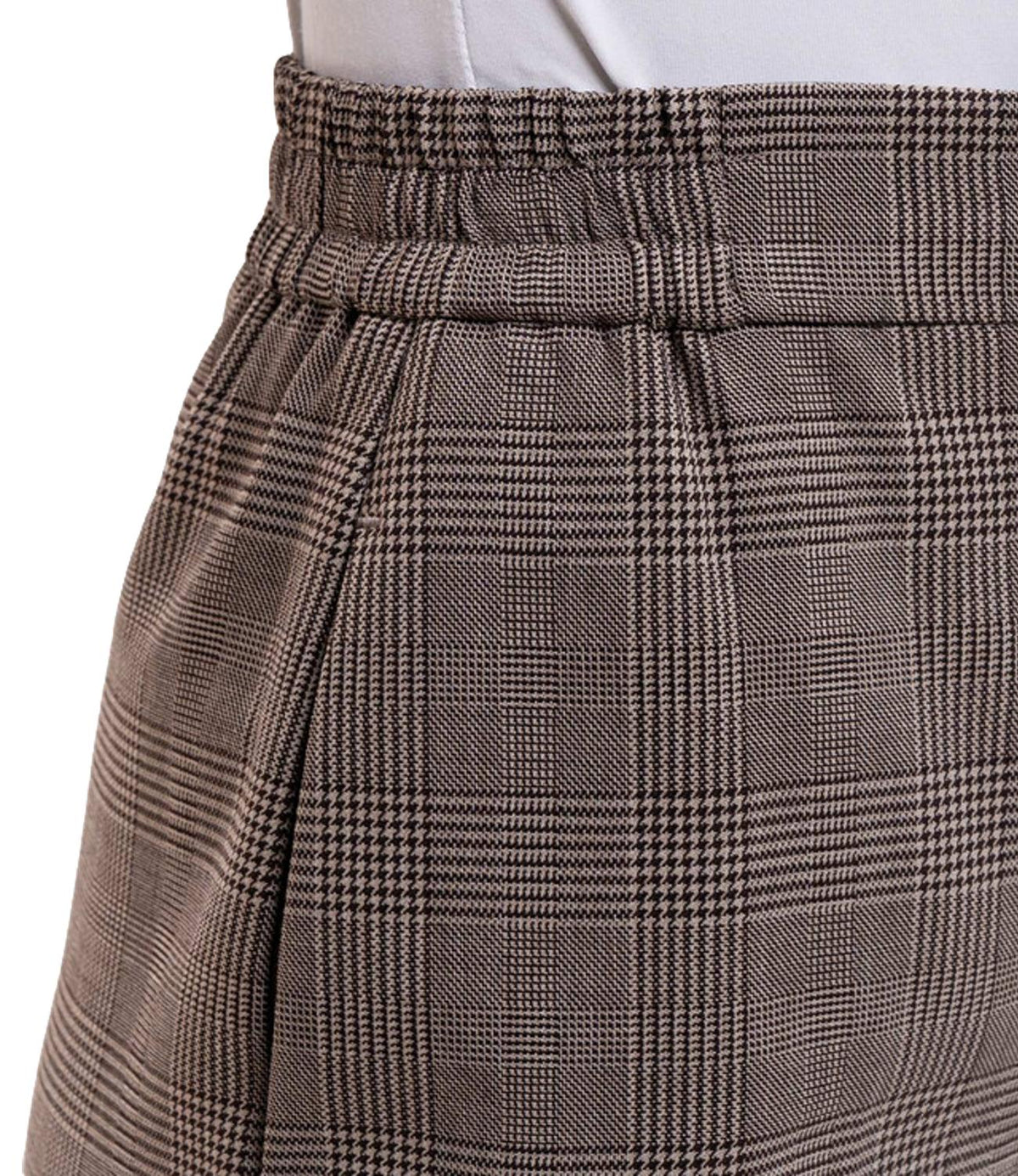 Twin Set Pantalone Principe Di Galles Brown/parch da Donna