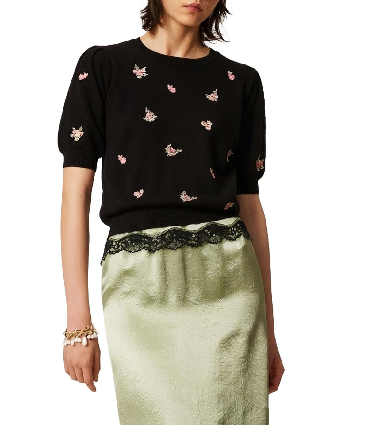 Twin Set Maglia Nero da Donna