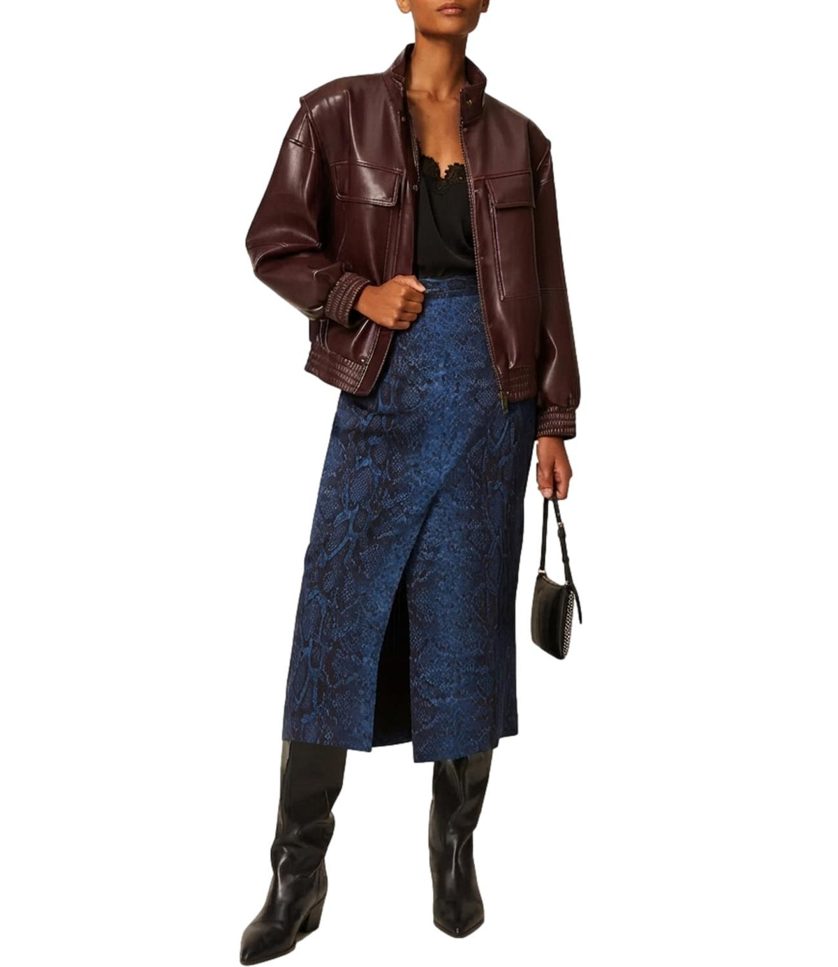 Twin Set Giubbino Dark Bordeaux da Donna