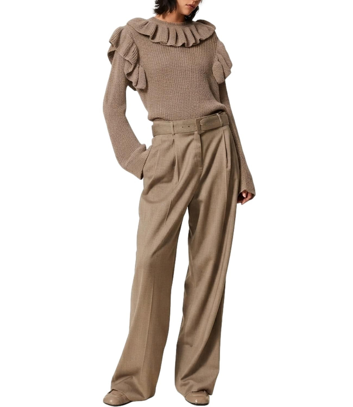Twin Set Pantalone Mastice da Donna