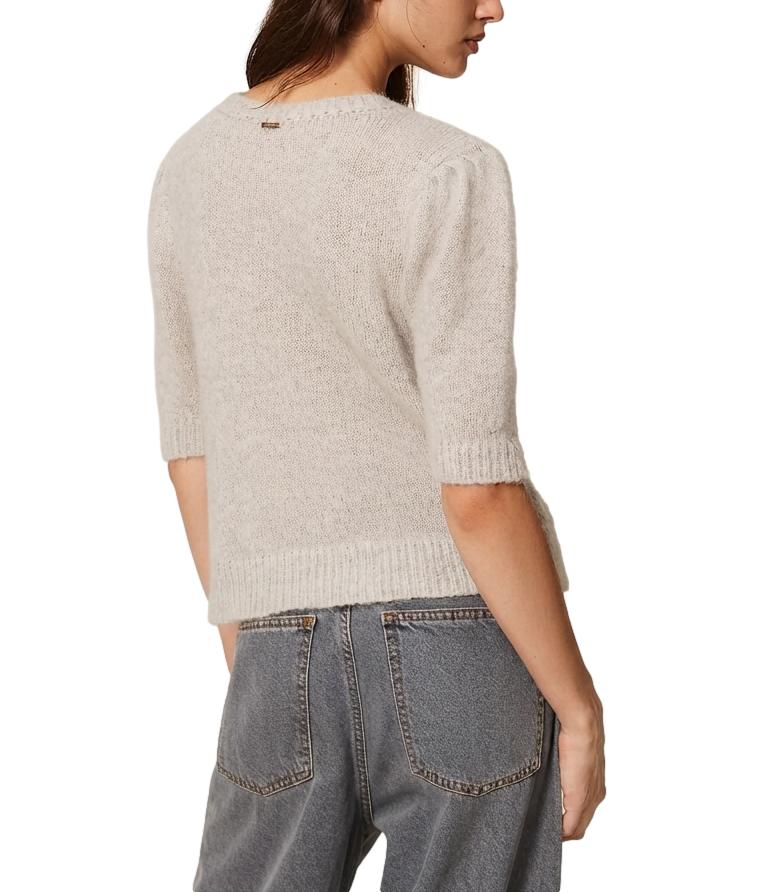 Twin Set Maglia Grigio Chiaro Melange da Donna