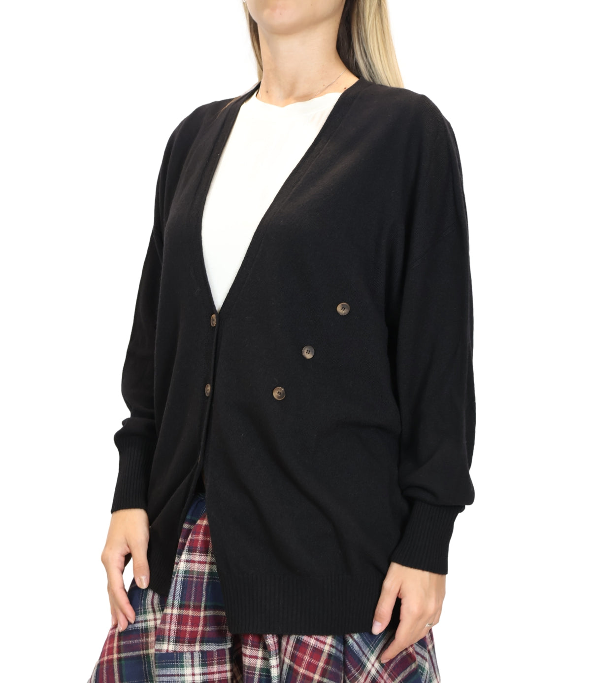 Vicolo Cardigan Nero da Donna